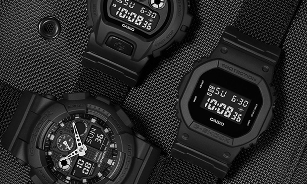 Casio Drops Slick G-SHOCK "Black Out" Collection