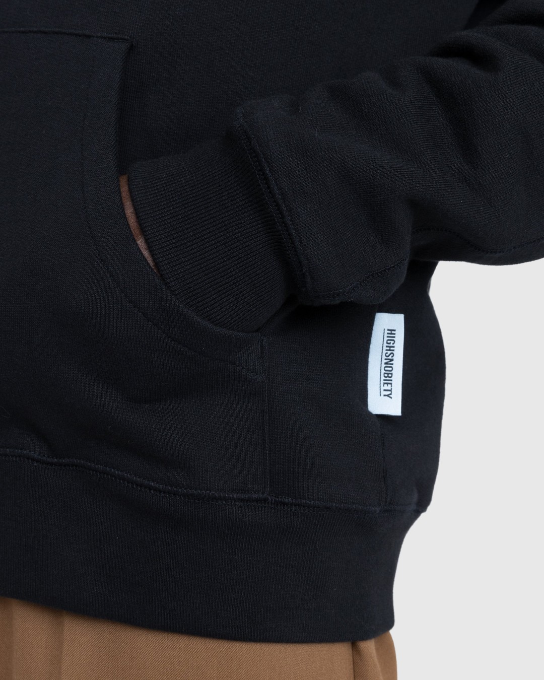 Highsnobiety – Thermal Zip Fleece Hoodie Black - Zip-Up Sweats - Black - Image 5