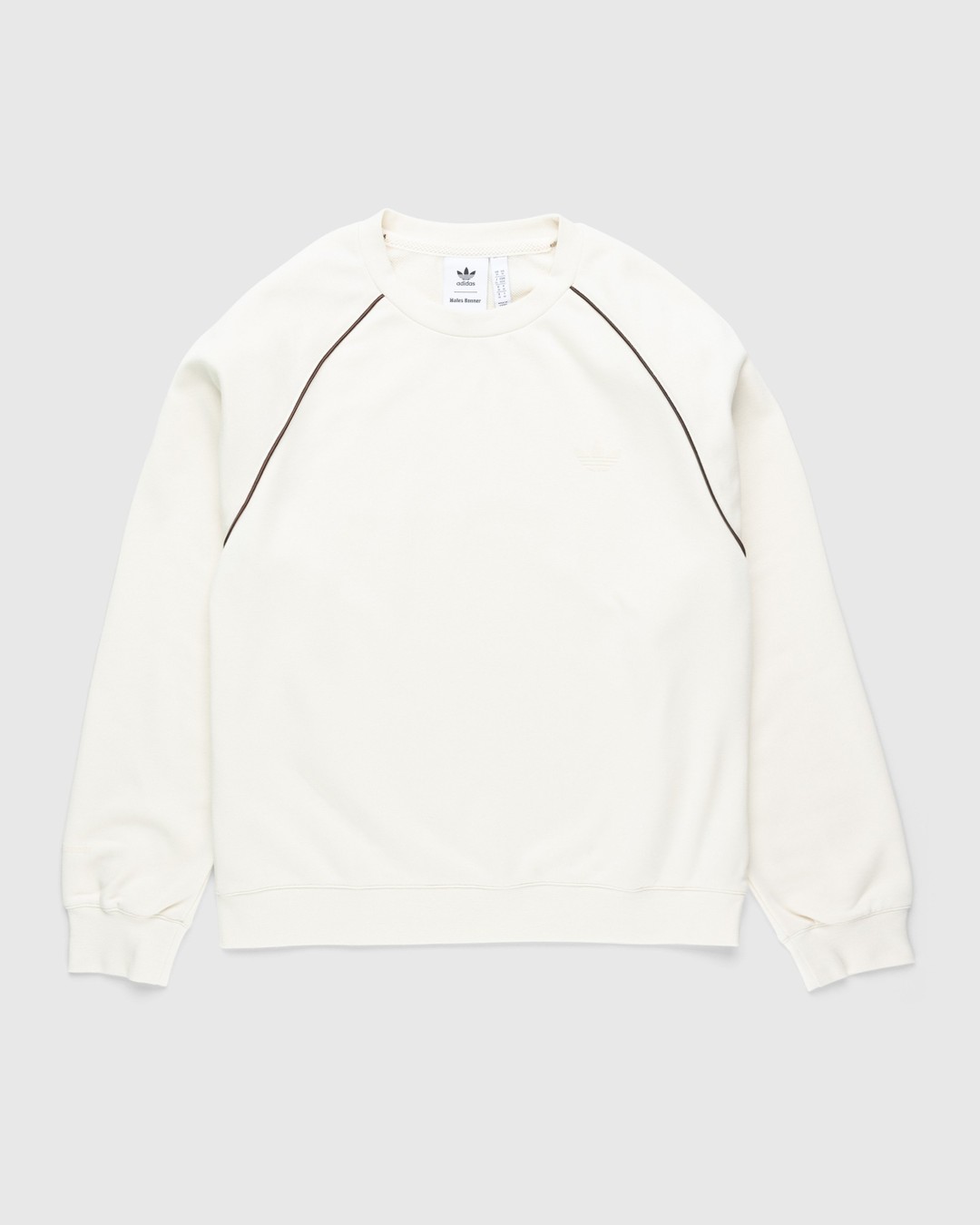 Adidas x Wales Bonner – Crewneck Sweater Wonder White - Knitwear - Beige - Image 1