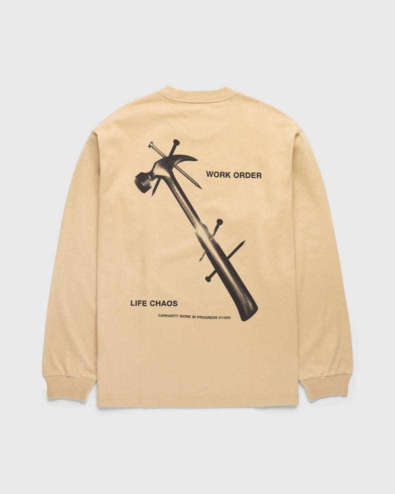 L/S Reverse Hammer T–Shirt Brown