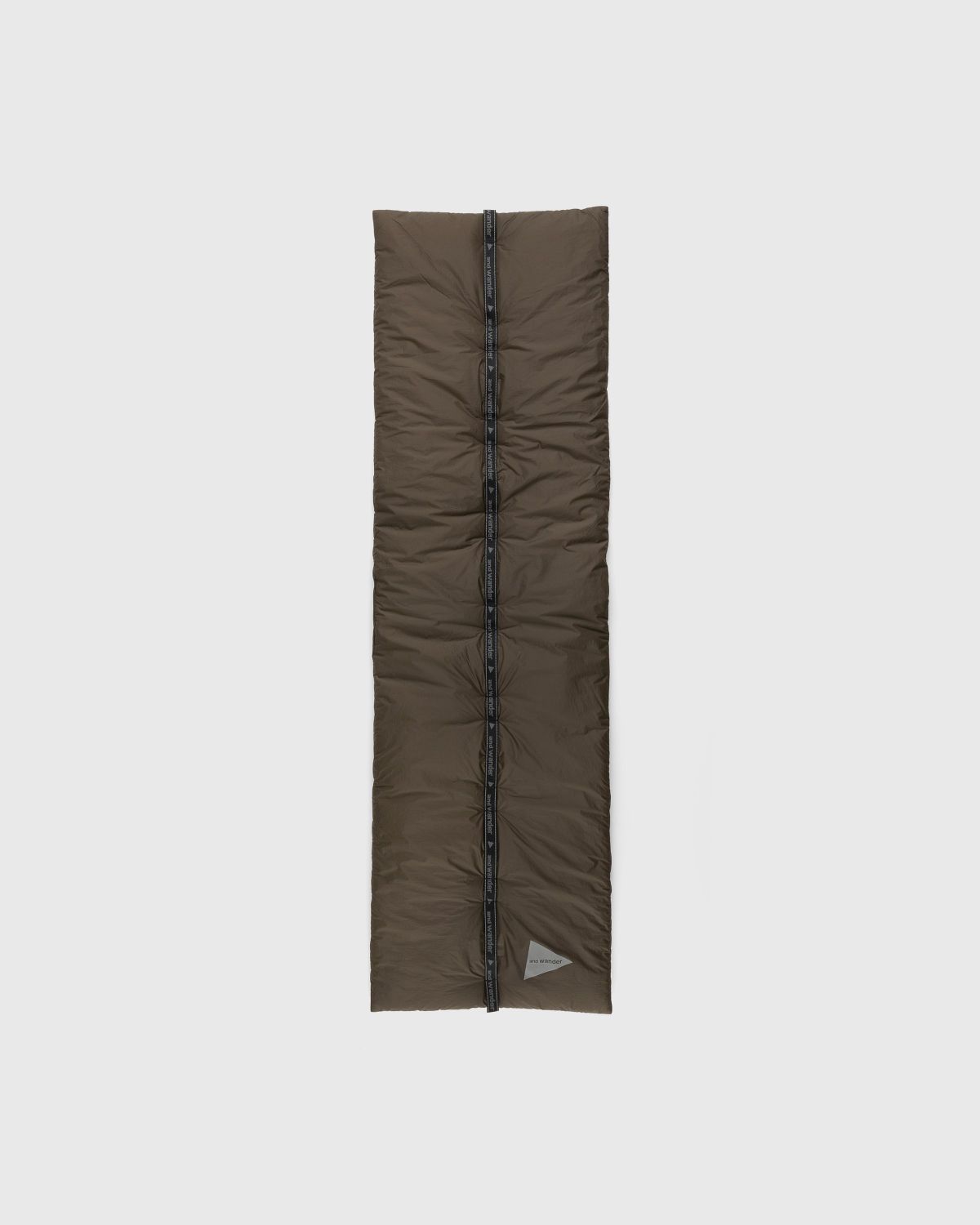 And Wander – Primaloft Rip Muffler Khaki - Scarves - Green - Image 1