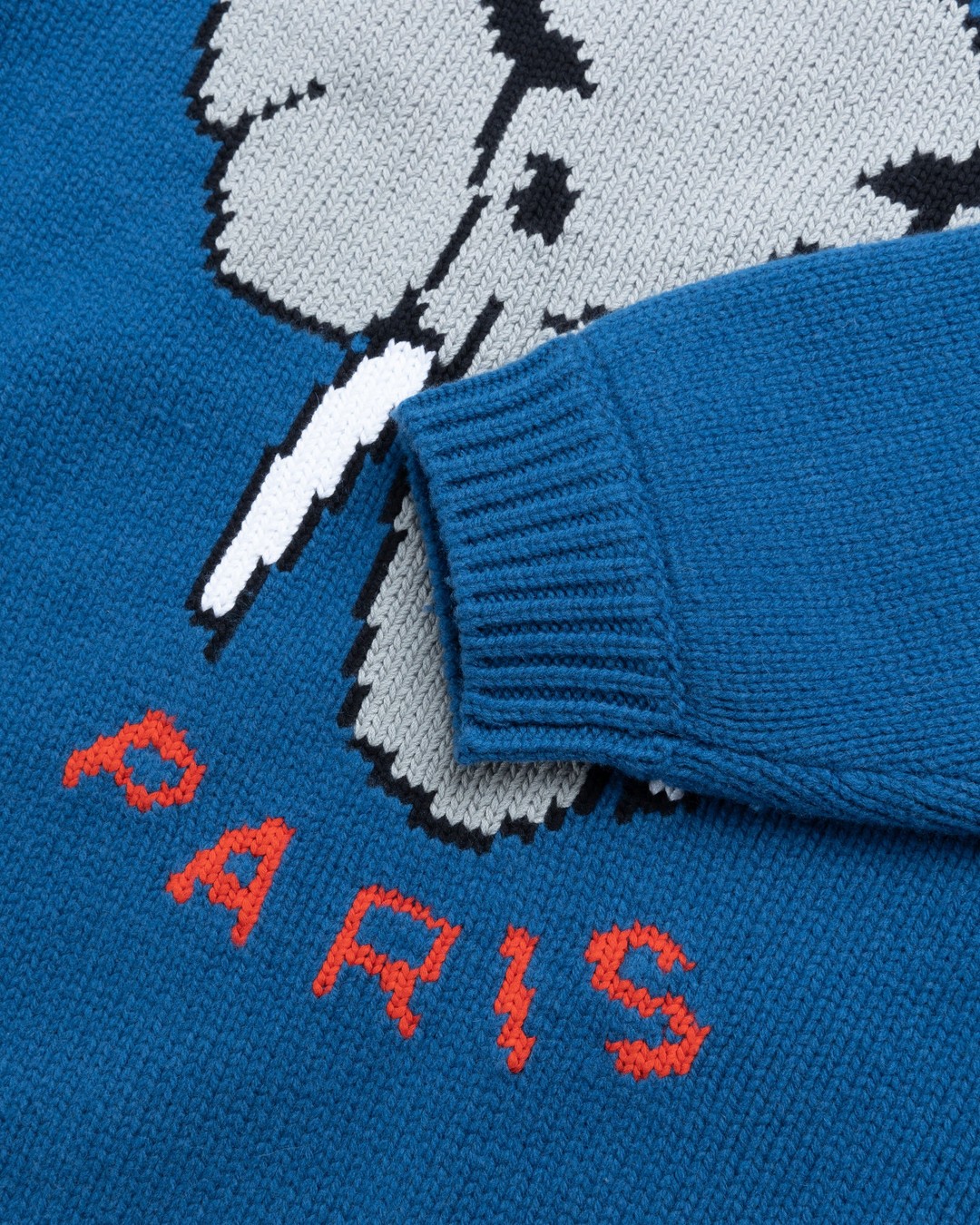 Kenzo – Bowling Elephant Merino Wool Jumper Wisteria - Knitwear - Blue - Image 5