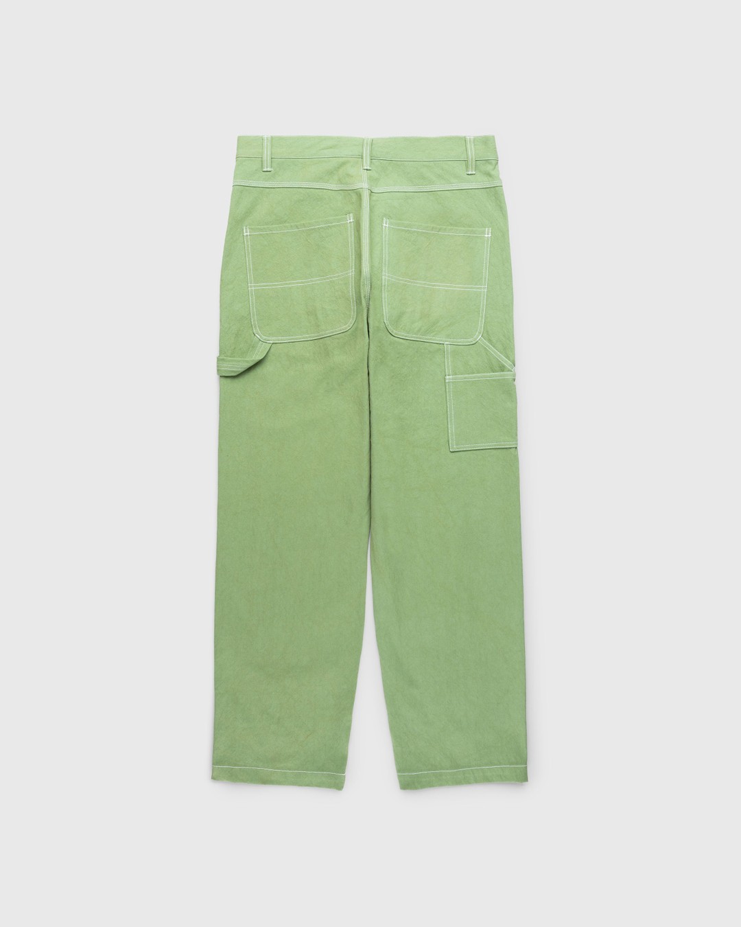 Highsnobiety HS05 – Sun Dried Canvas Carpenter Pants Green - Pants - Green - Image 2