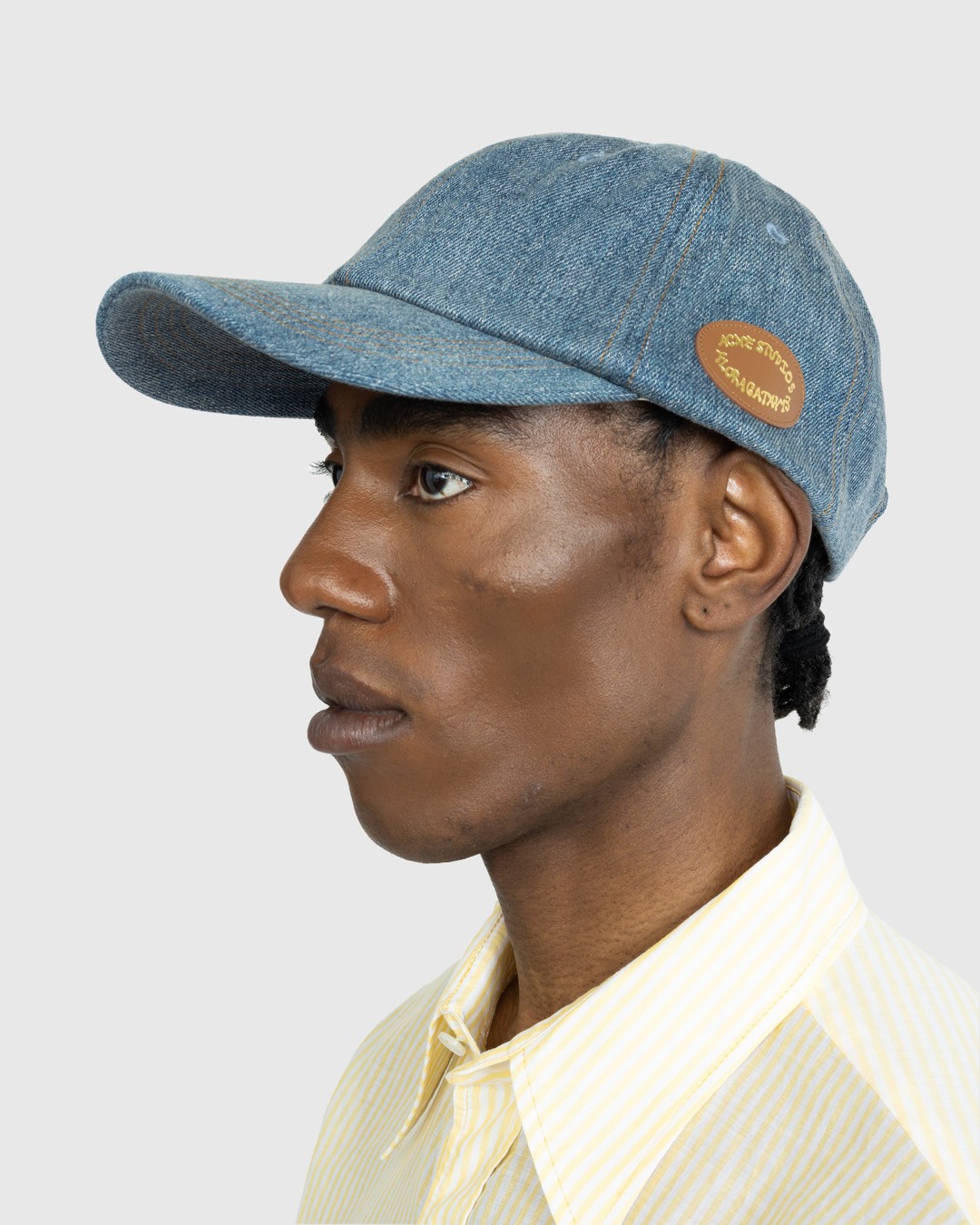 Acne Studios – Denim Cap Blue - Hats - Blue - Image 4