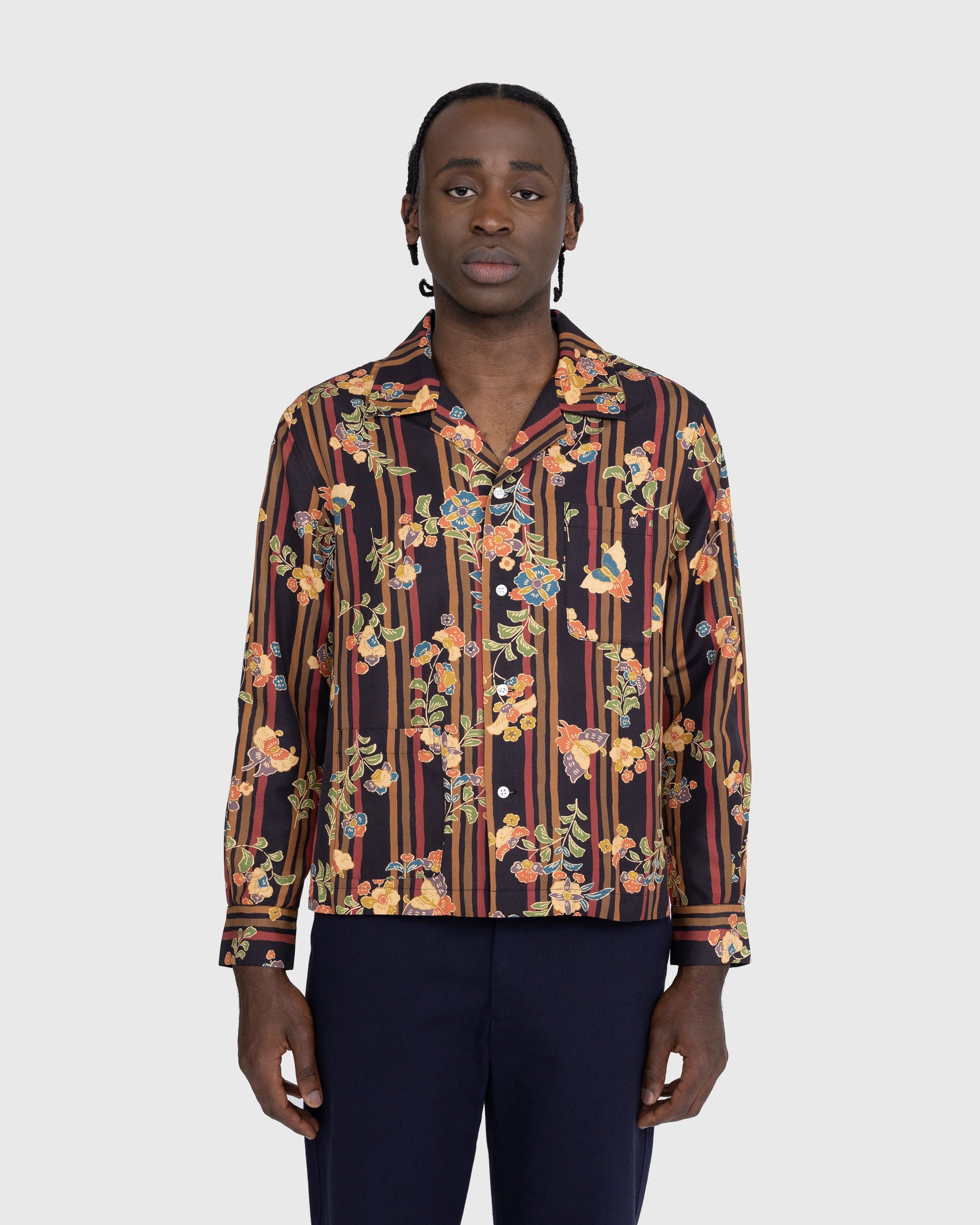 Bode – Butterfly Stripe Long-Sleeve Shirt Multi - Shirts - Multi - Image 2