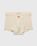 Marine Serre – Organic Cotton Ribbed Boxers Beige - Underwear - Beige - Image 1