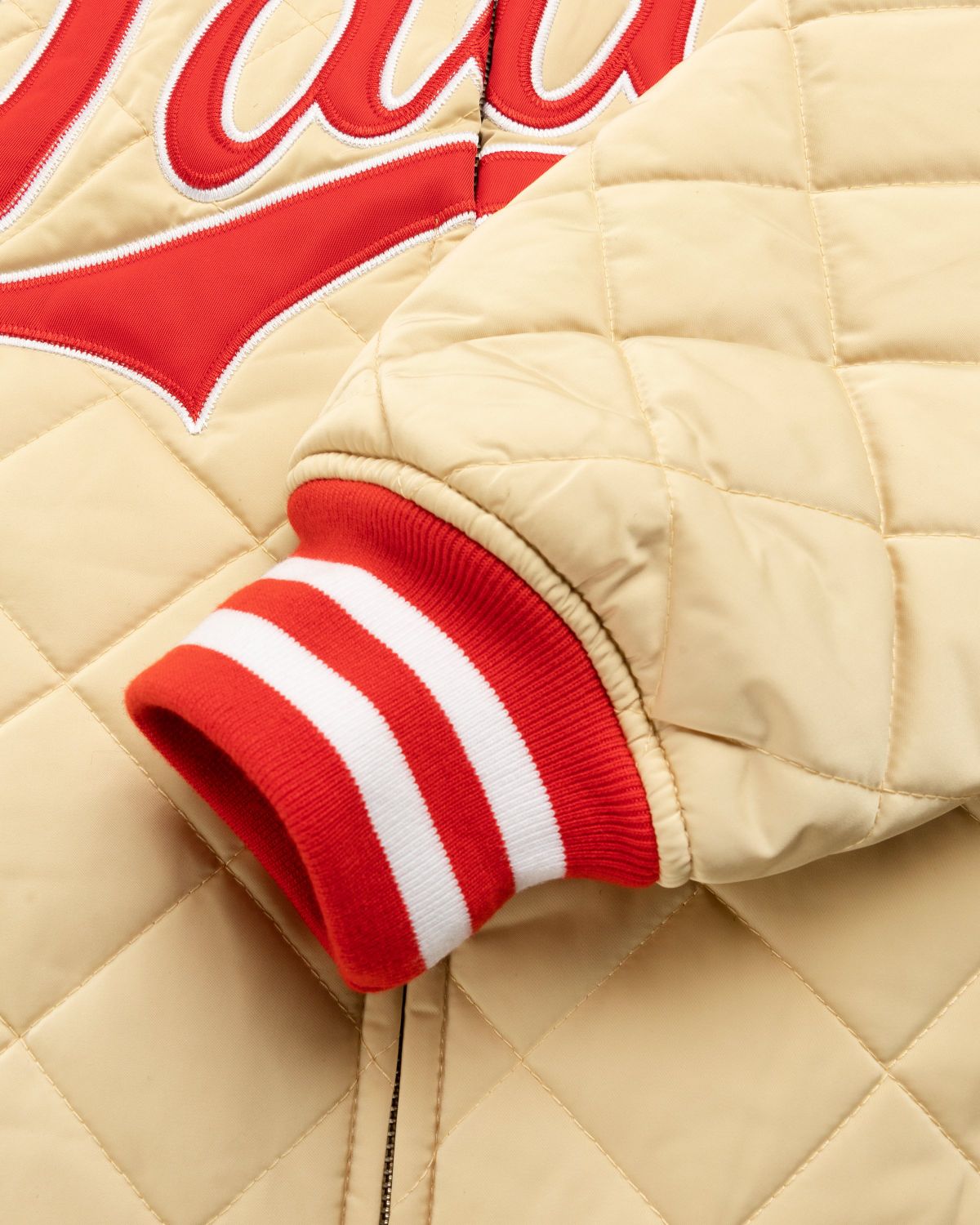 Patta – Diamond Quilted Sports Jacket Mojave Desert - Bomber Jackets - Brown - Image 6