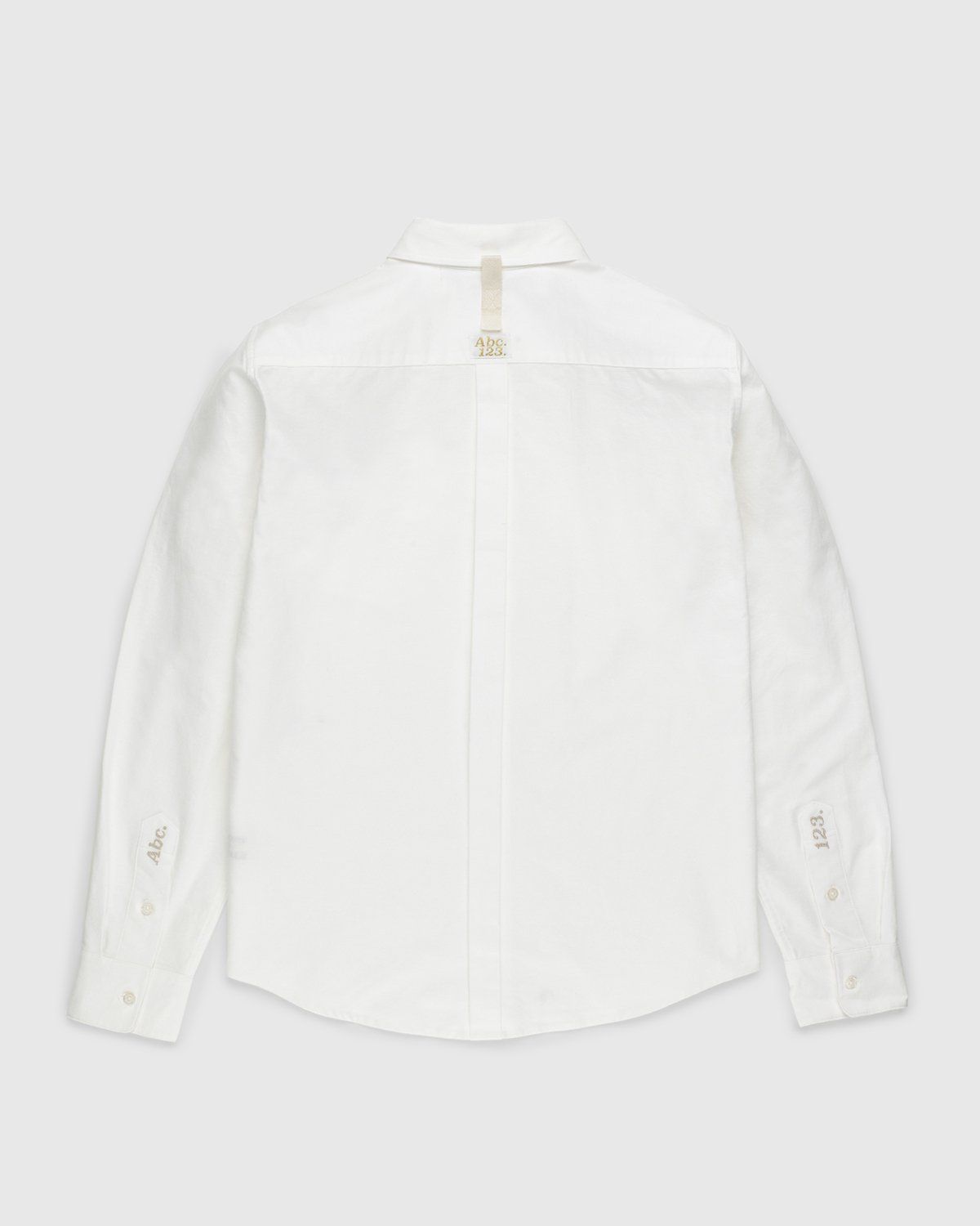 Abc. – Oxford Woven Shirt Selenite - Longsleeve Shirts - White - Image 2
