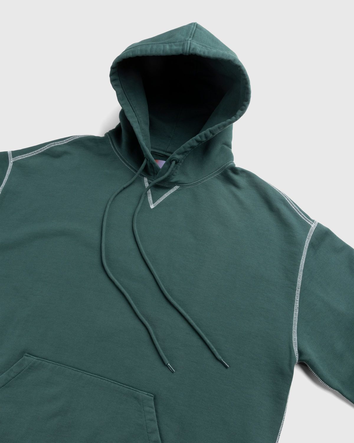 Highsnobiety – Garment Dyed Hoodie Green - Hoodies - Green - Image 3