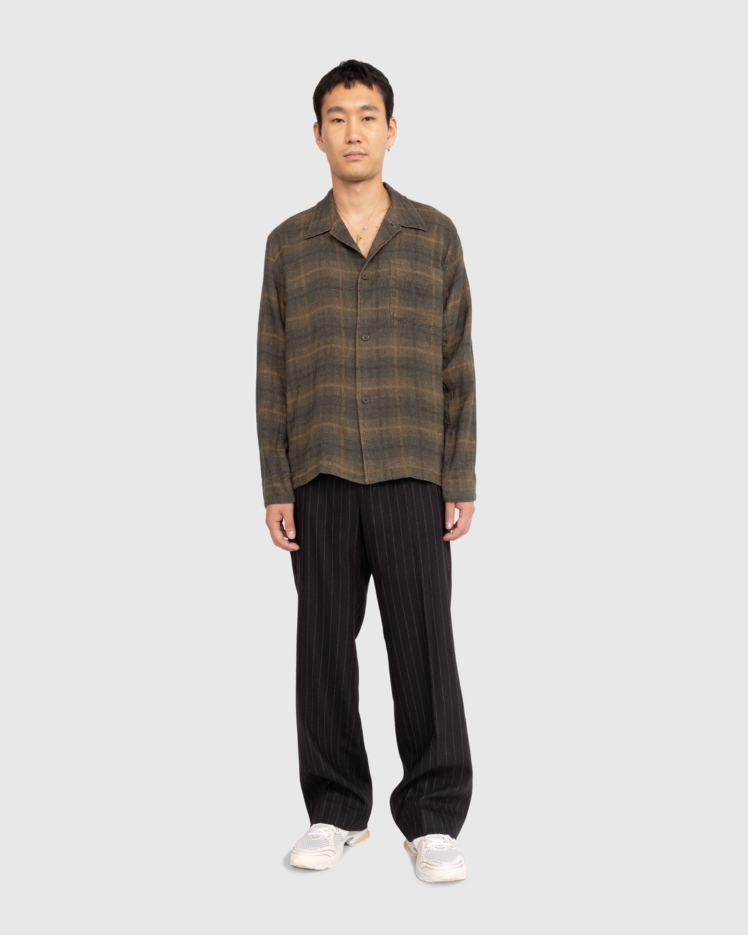 Our Legacy – Box Shirt Mirage Wax Check - Shirts - Green - Image 2