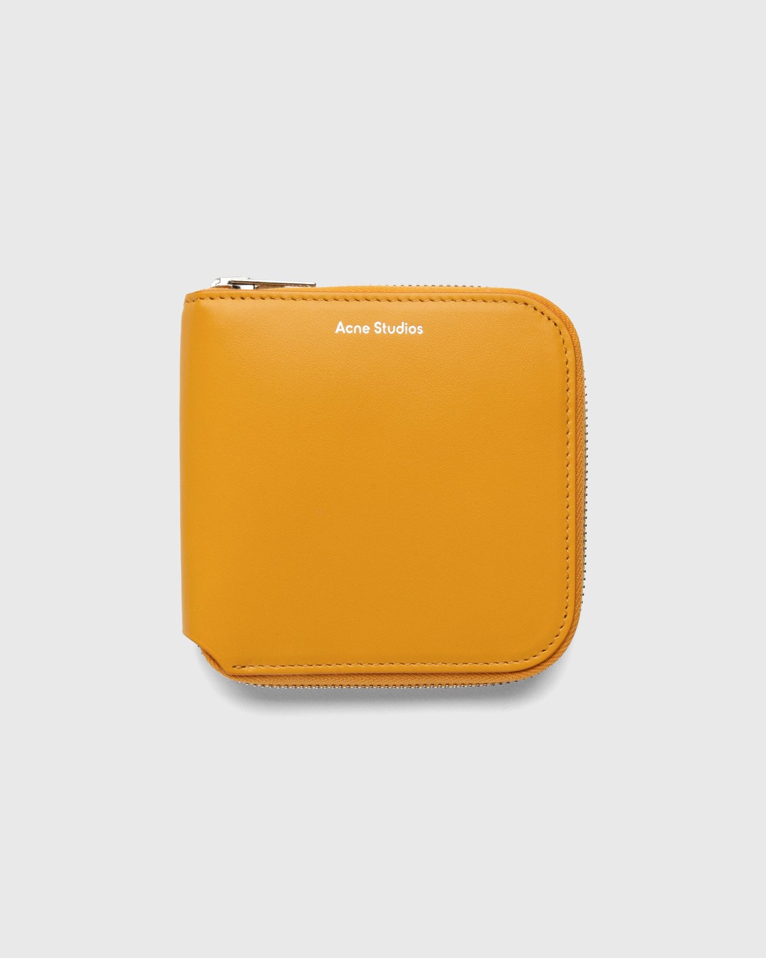 Acne Studios – Leather Zip Wallet Orange - Wallets - Orange - Image 1