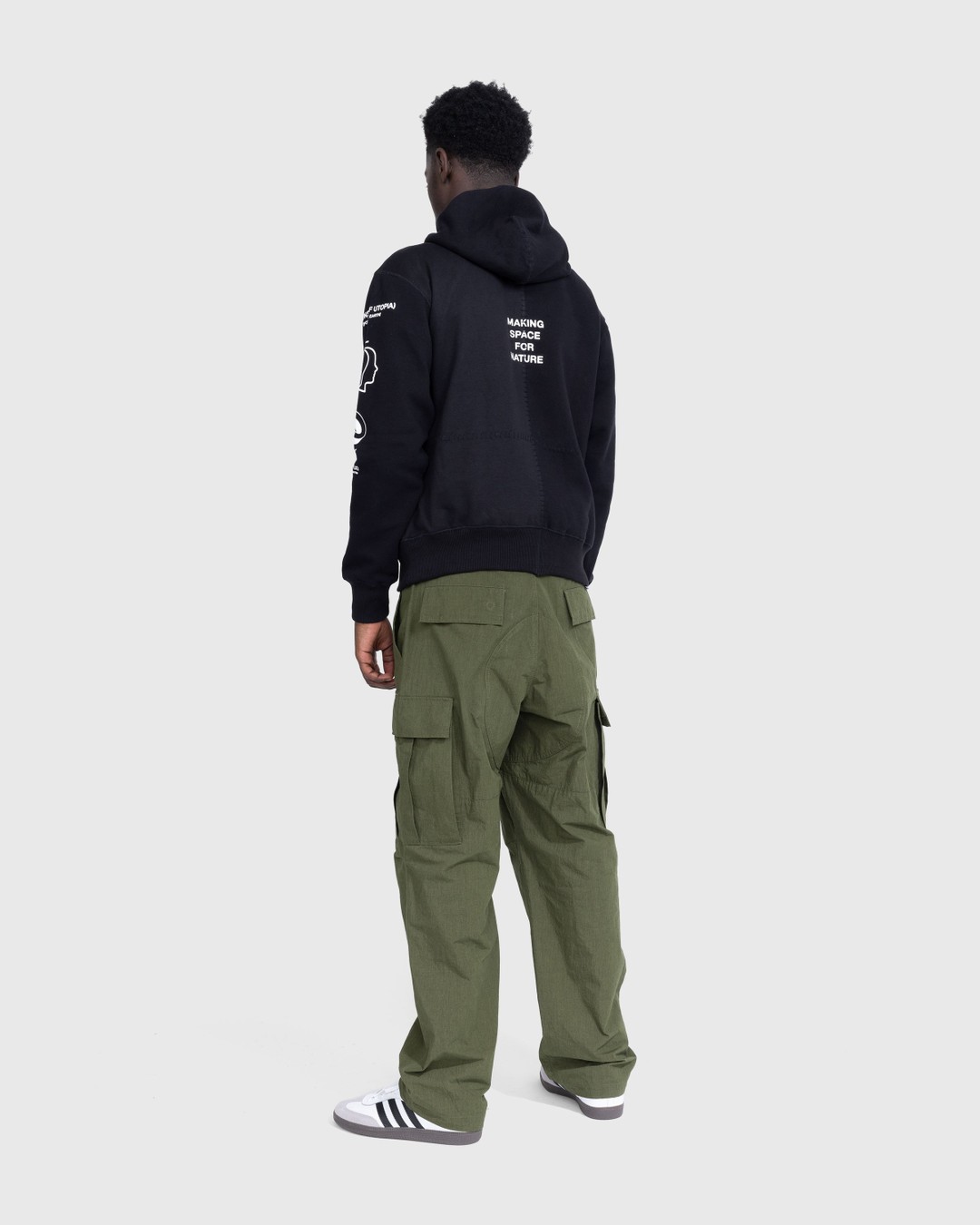 Space Available Studio – Artisan Nature Hoodie Black - Sweats - Black - Image 4