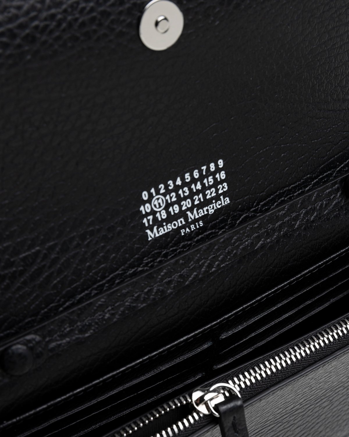 Maison Margiela – Leather Wallet With Chain Black - Wallets - Black - Image 7