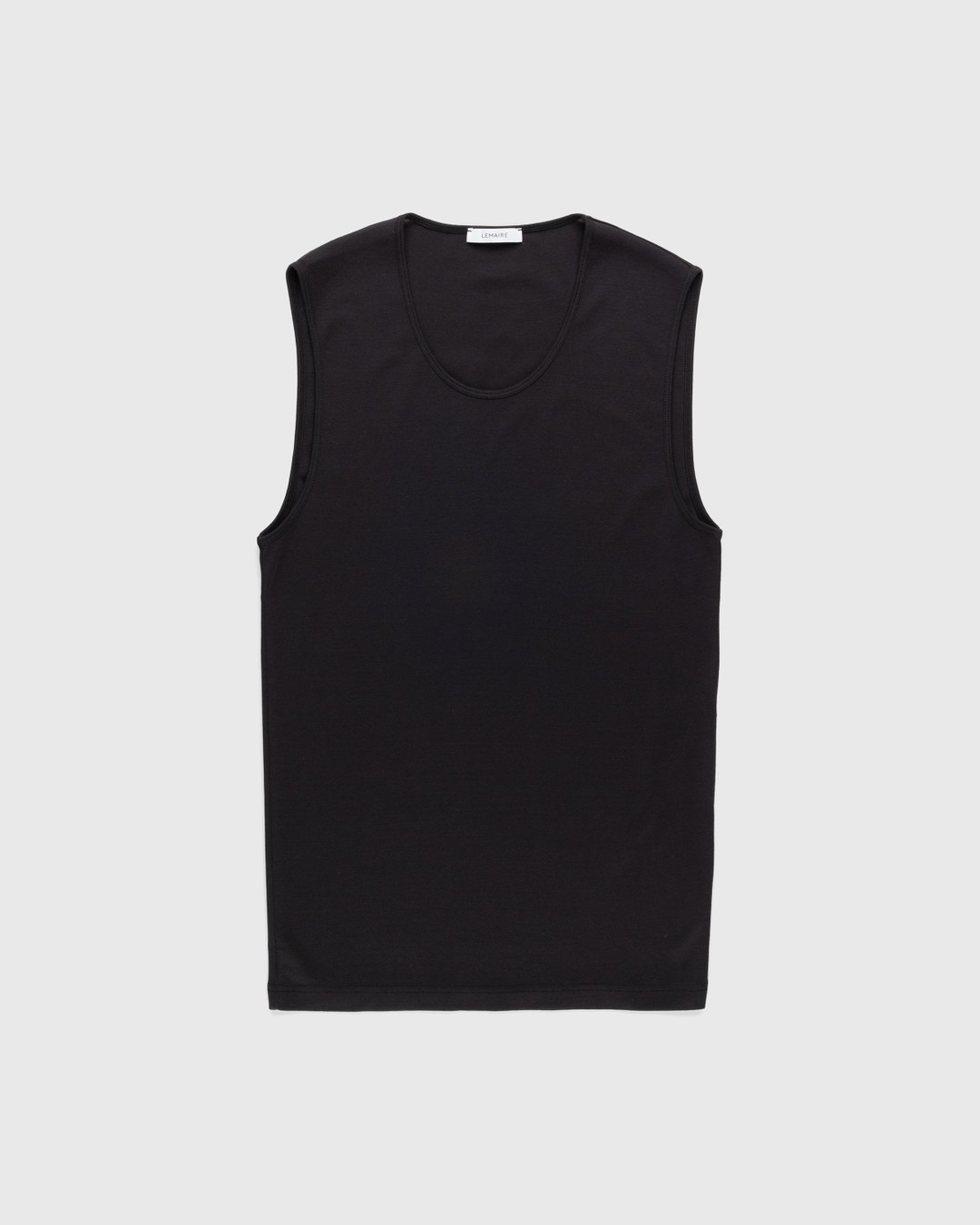 Lemaire – Ribbed Tank Top - Tank Tops - Blue - Image 1