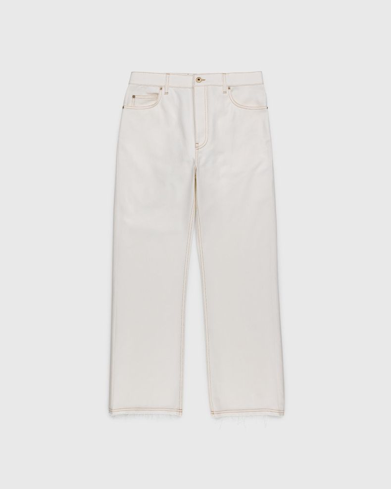 Paula's Ibiza Boot Cut Denim Trousers White