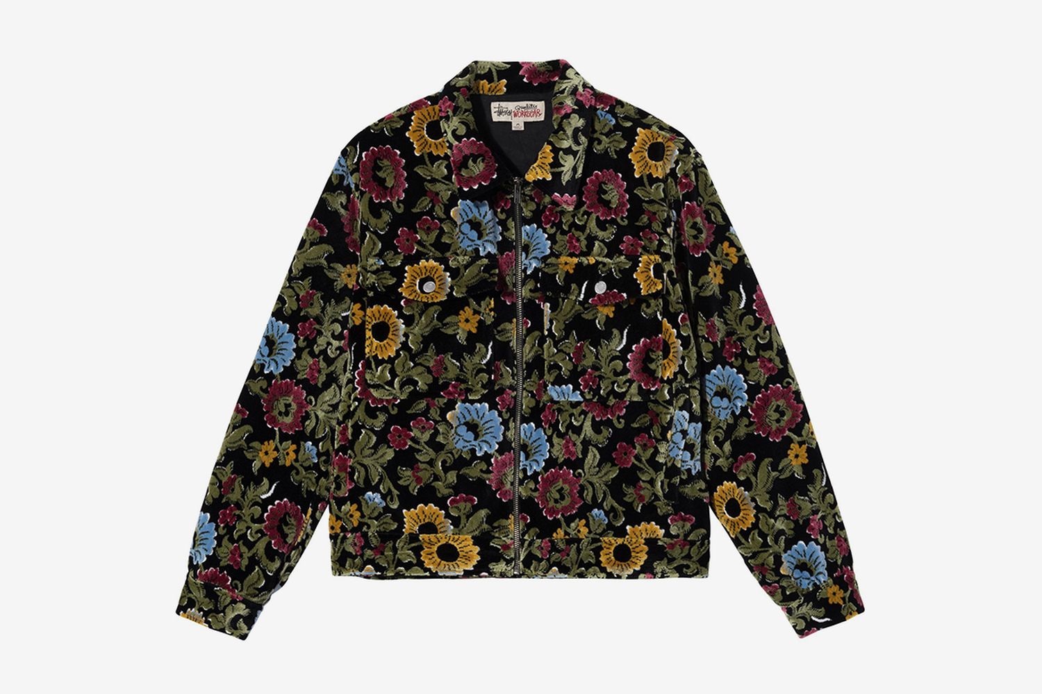 Floral Jacquard Garage Jacket