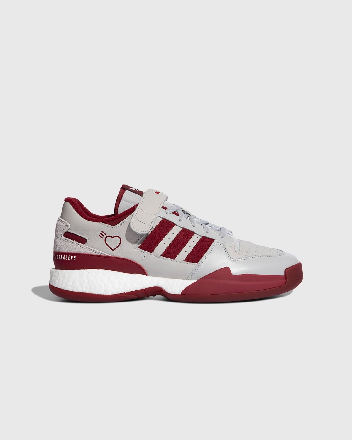 adidas Originals x Human Made – Forum Low Burgundy - Sneakers - Grey - Image 1