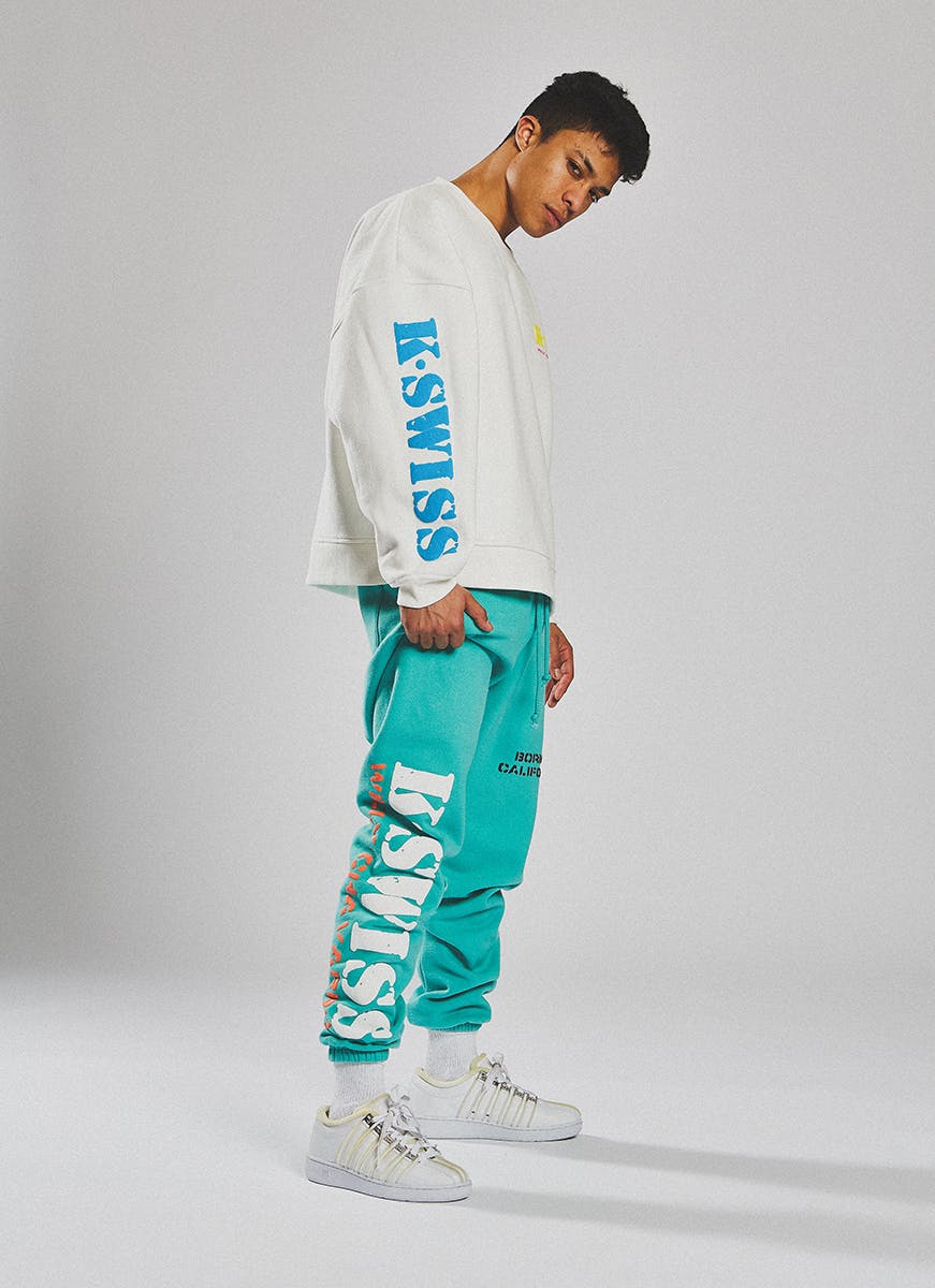 WILLY CHAVARRIA K-SWISS クルーネック トレーナー Tシャツ/カットソー(七分/長袖) サイト無料