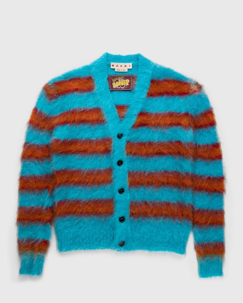 Striped Mohair Cardigan Multi