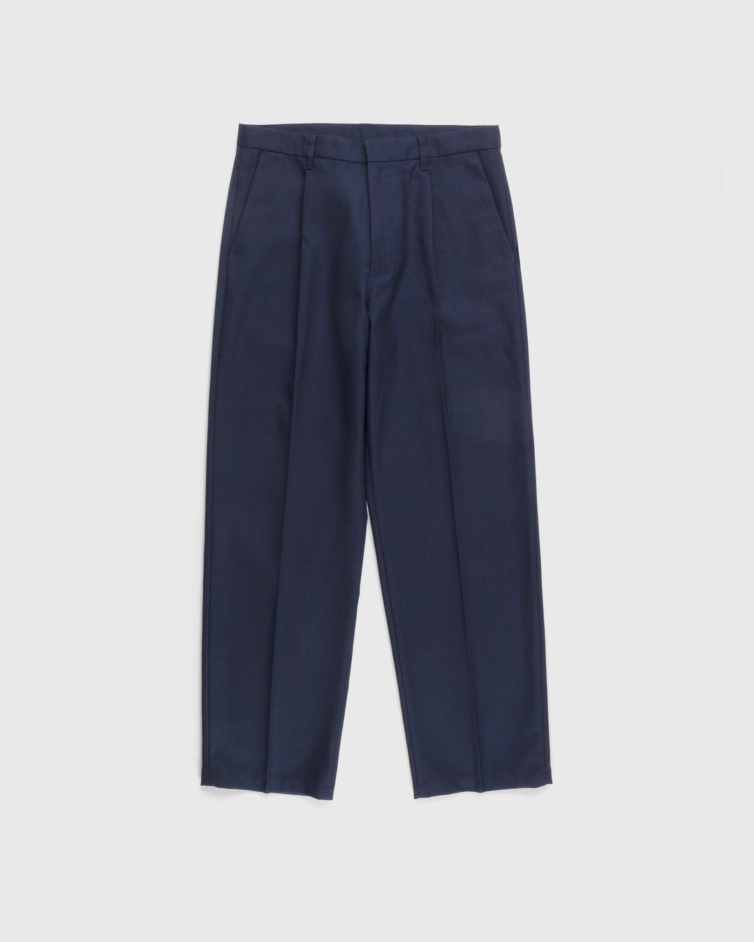 Highsnobiety – Heavy Wool Dress Pants Navy - Pants - Blue - Image 1
