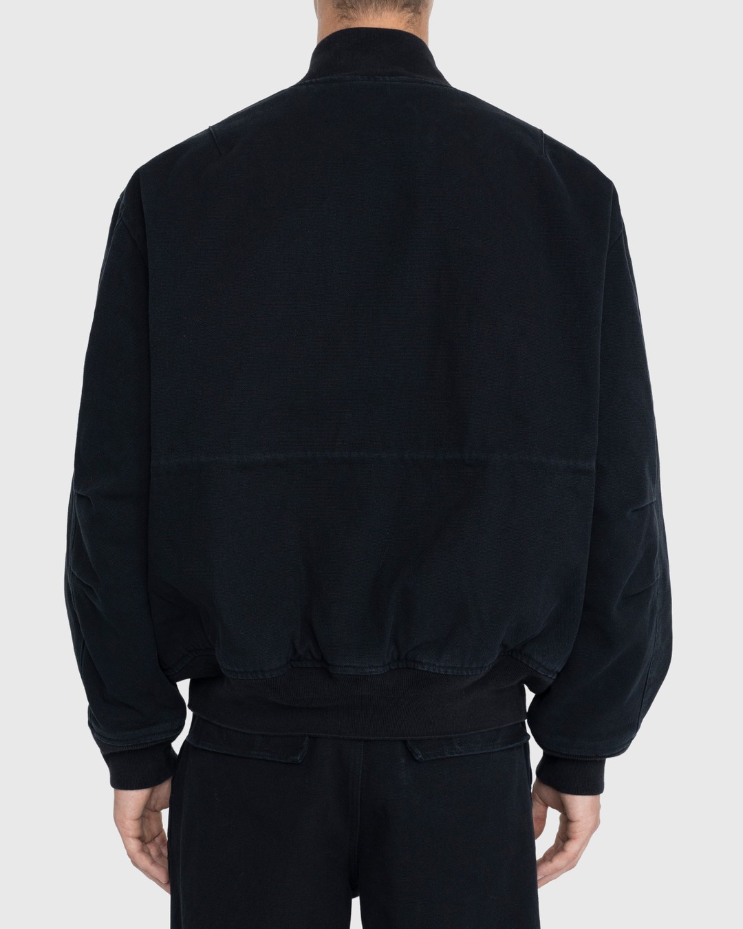 Acne Studios – Organic Cotton Bomber Jacket Black - Outerwear - Black - Image 7