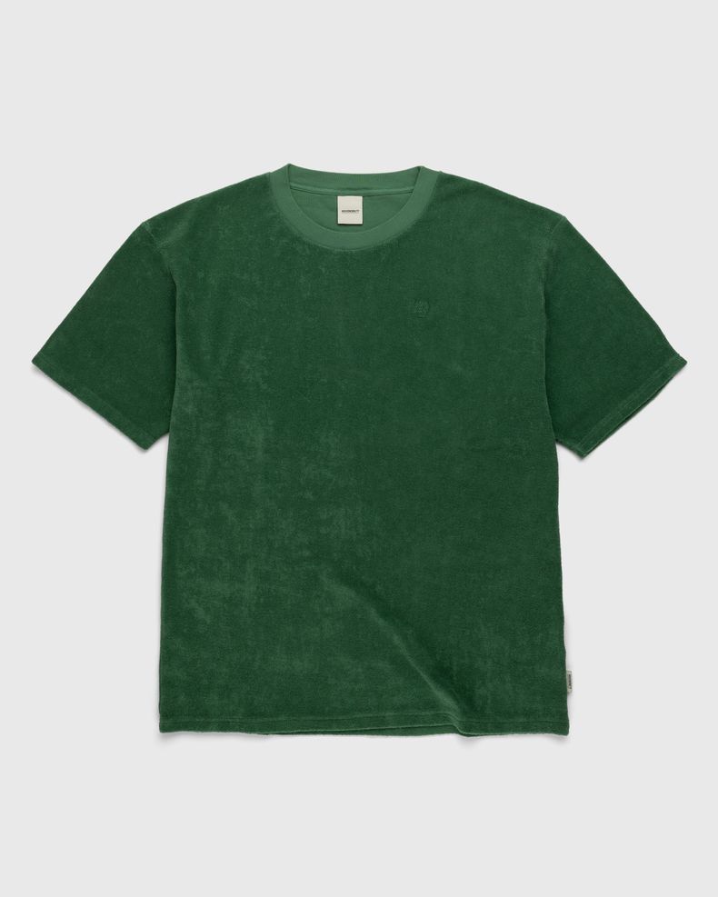 Highsnobiety – HS Logo Reverse Terry T-Shirt Green