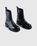 Acne Studios – Sprayed Leather Ankle Boots Black - Zip-up & Buckled Boots - Black - Image 3