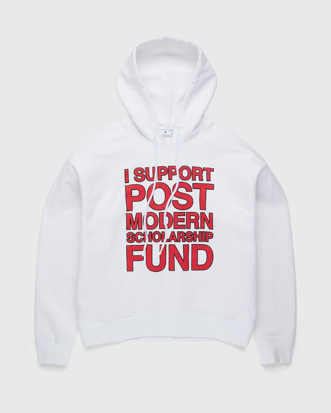 Off-White – Support Post-Modern Hoodie White/Red - Sweats - White - Image 1