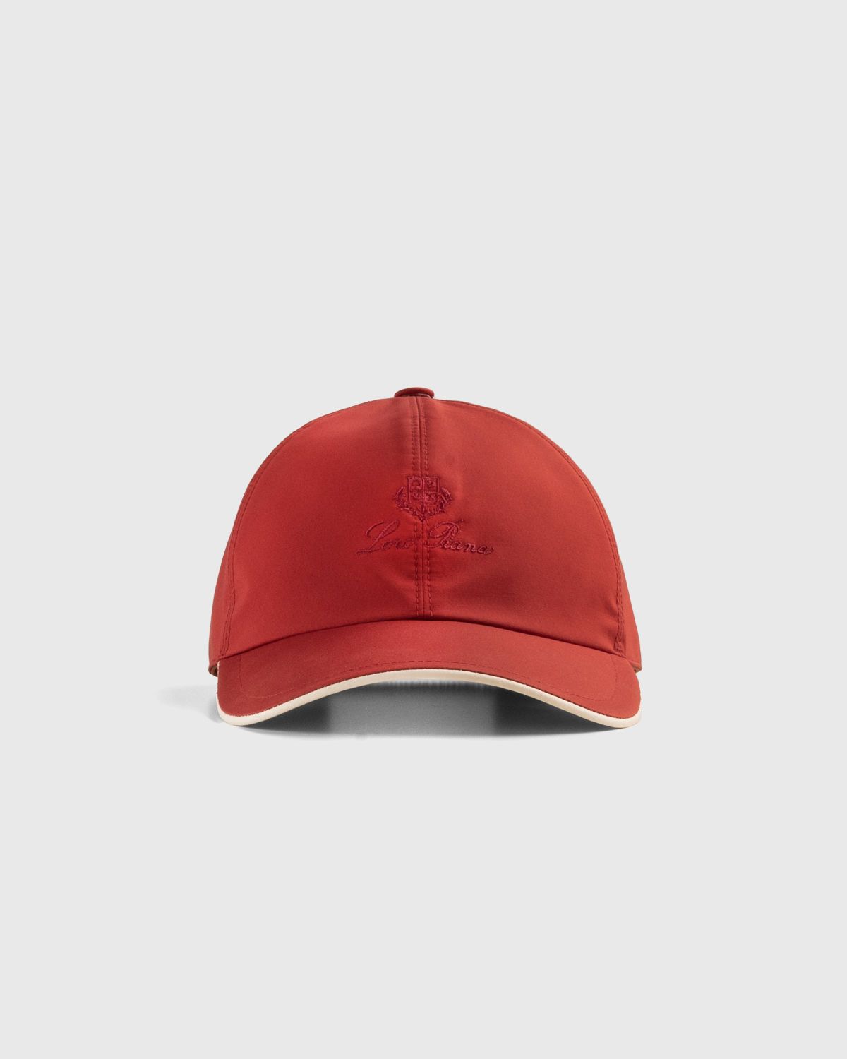 Loro Piana – Bicolor Baseball Cap Hibiscus / Ivory - Caps - Red - Image 2