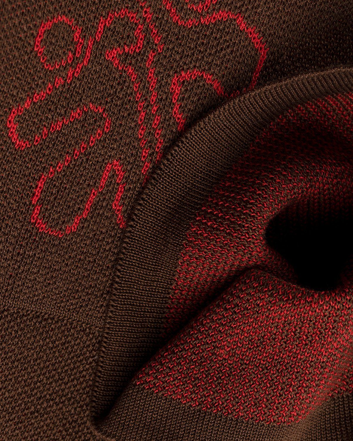 Carne Bollente – Upside Down Knit Shirt Brown - Knitwear - Brown - Image 5