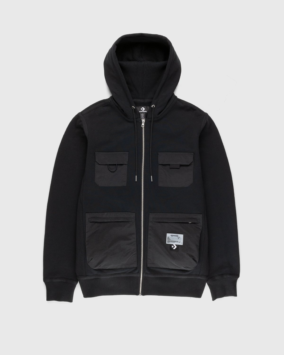 Converse x Joshua Vides – Utility Full Zip Hoodie Black - Sweats - Black - Image 1