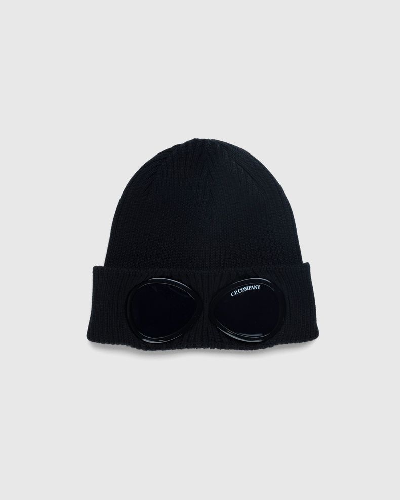 C.P. Company – Cotton Goggle Beanie Black