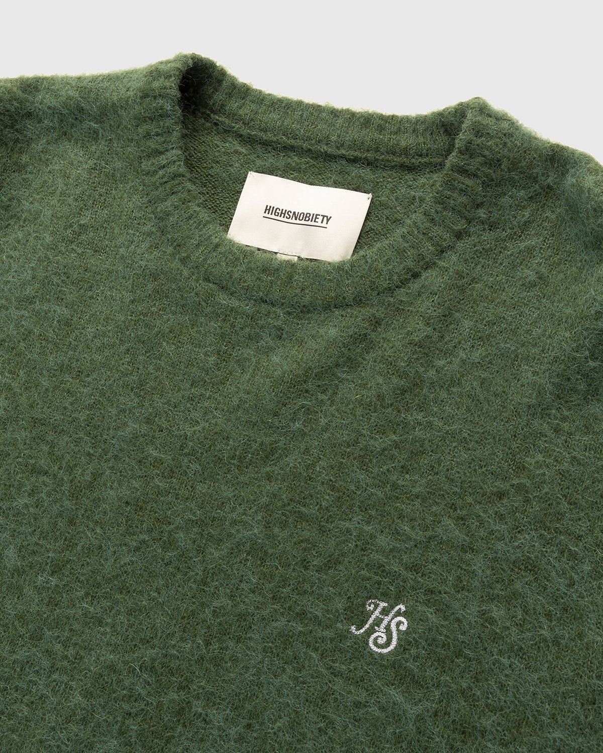 Highsnobiety – Mono Alpaca Sweater Green - Knitwear - Green - Image 3