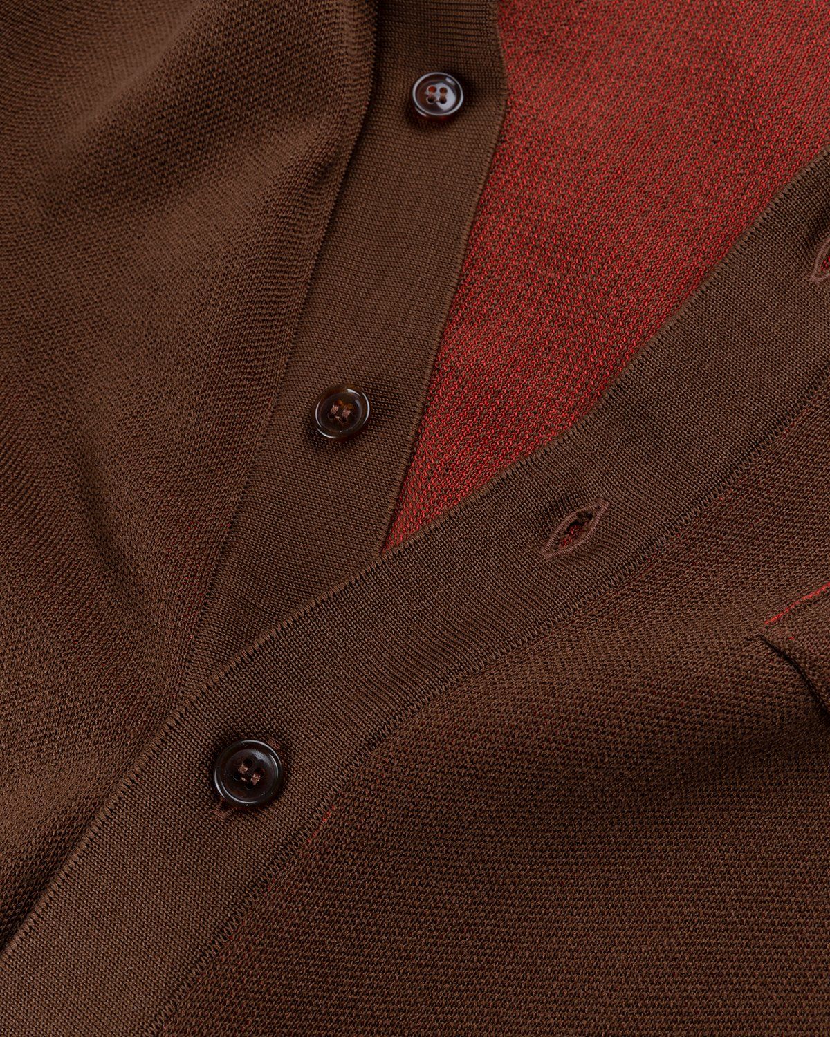 Carne Bollente – Upside Down Knit Shirt Brown - Knitwear - Brown - Image 7