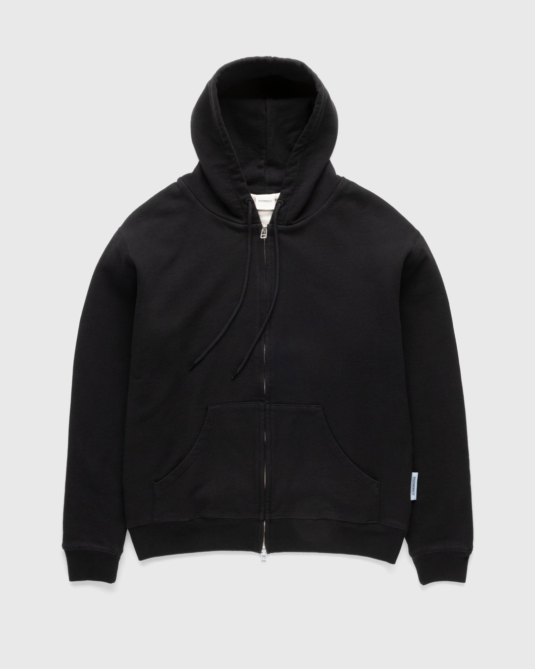 Highsnobiety – Thermal Zip Fleece Hoodie Black - Sweats - Black - Image 1