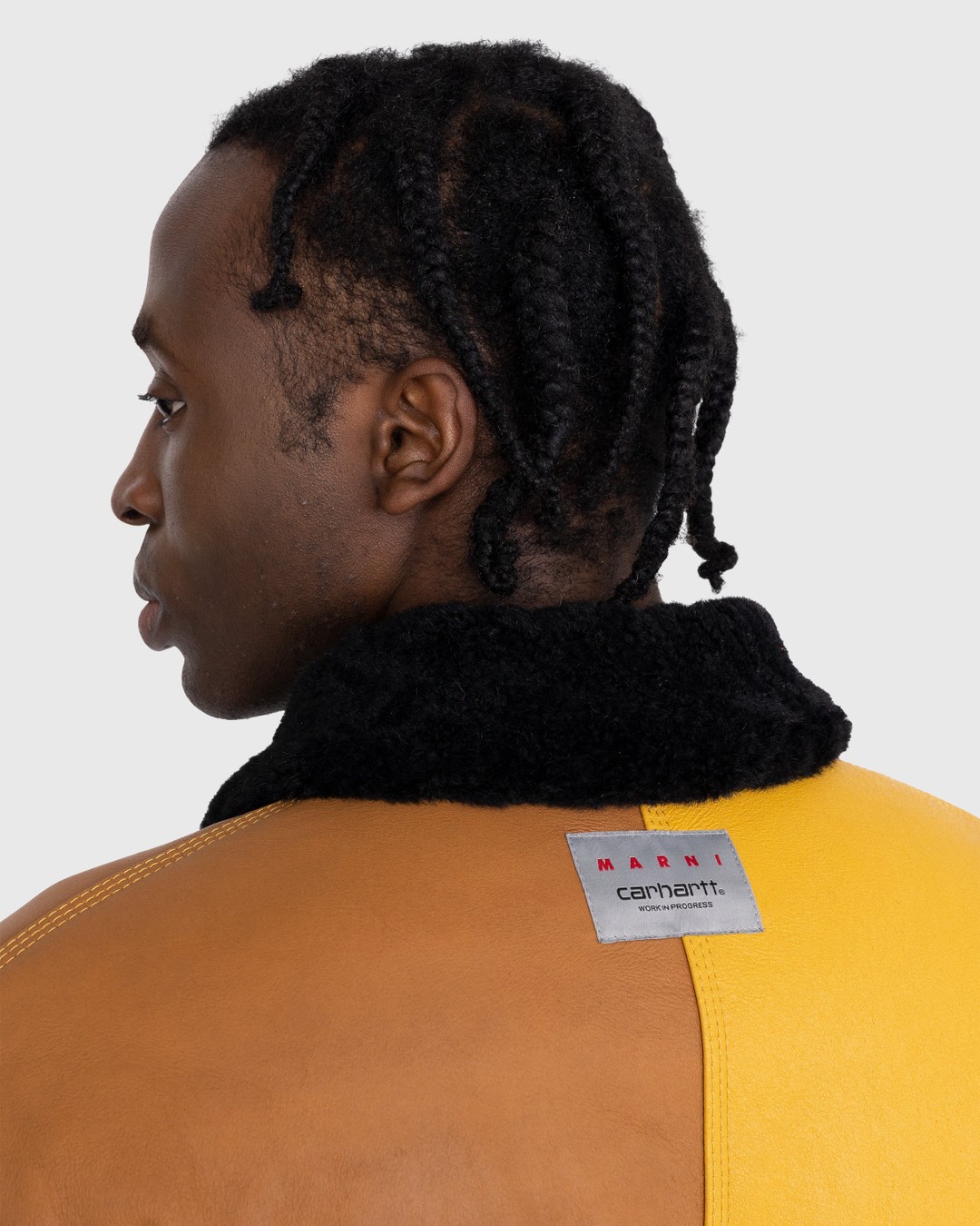 Marni x Carhartt WIP – Reversible Shearling Jacket Brown - Outerwear - Brown - Image 11