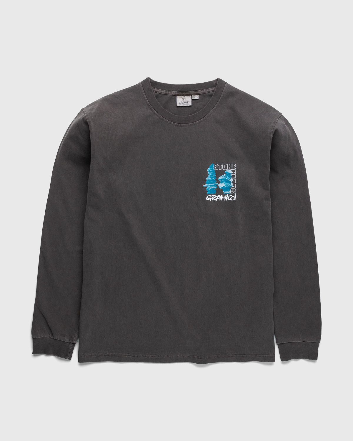 Gramicci – Stoneheads Longsleeve Tee Brown Pigment - Longsleeves - Brown - Image 2