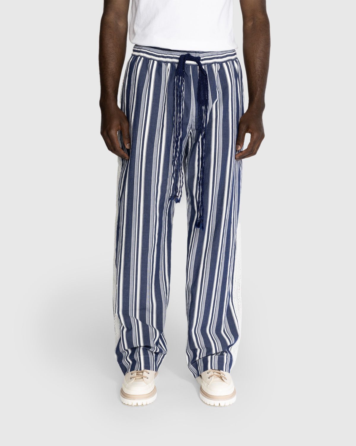 Wales Bonner – Soul Pyjama Trousers - Loungewear - Blue - Image 2
