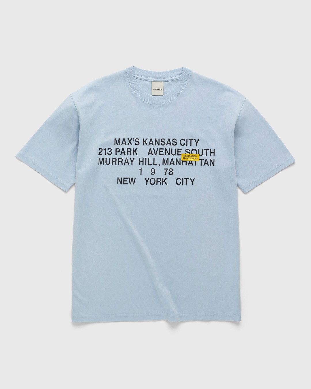 Highsnobiety – New York Line Short Sleeve Jersey Light Blue - Tops - Blue - Image 1