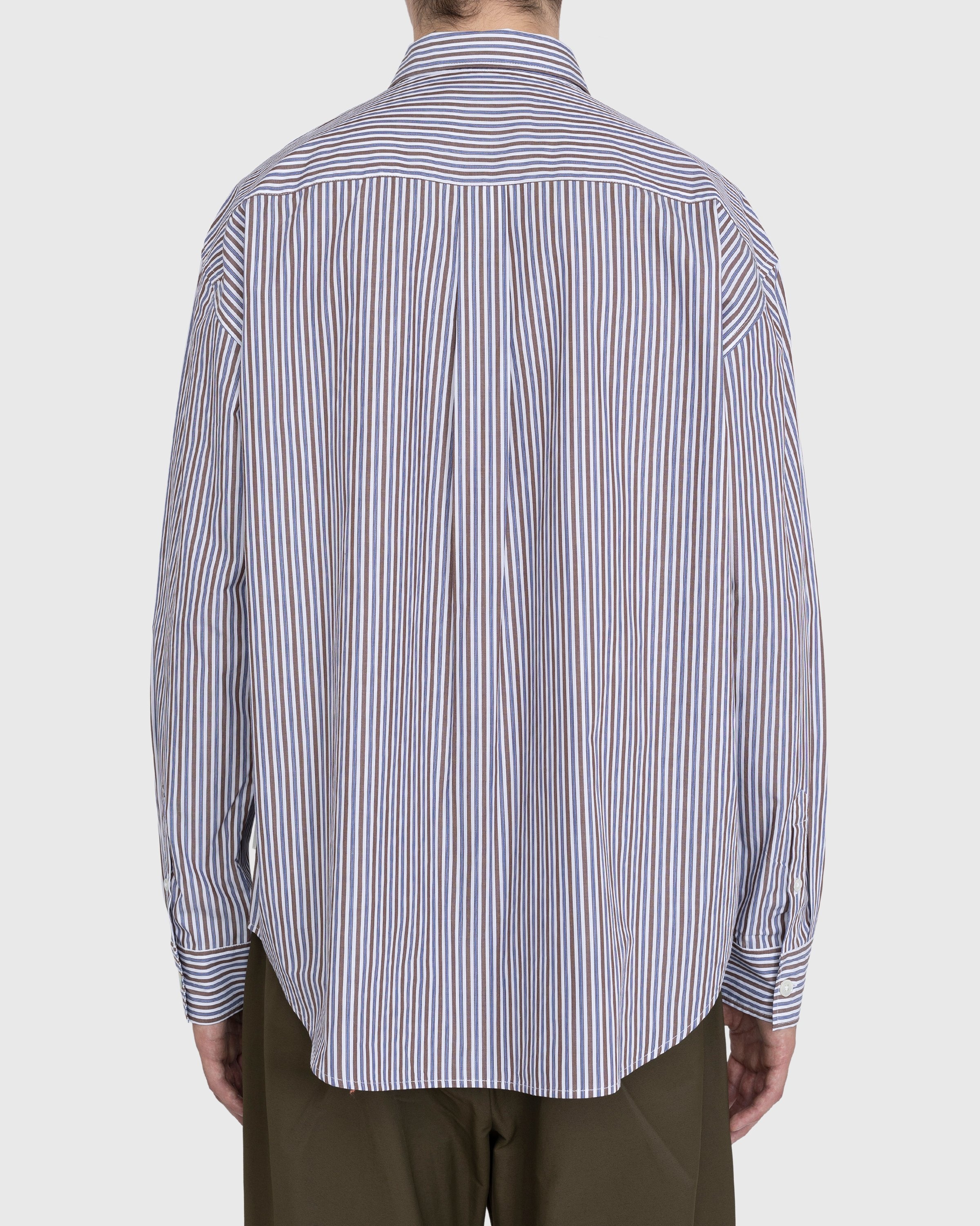 Highsnobiety – Striped Dress Shirt White/Black - Shirts - Multi - Image 3