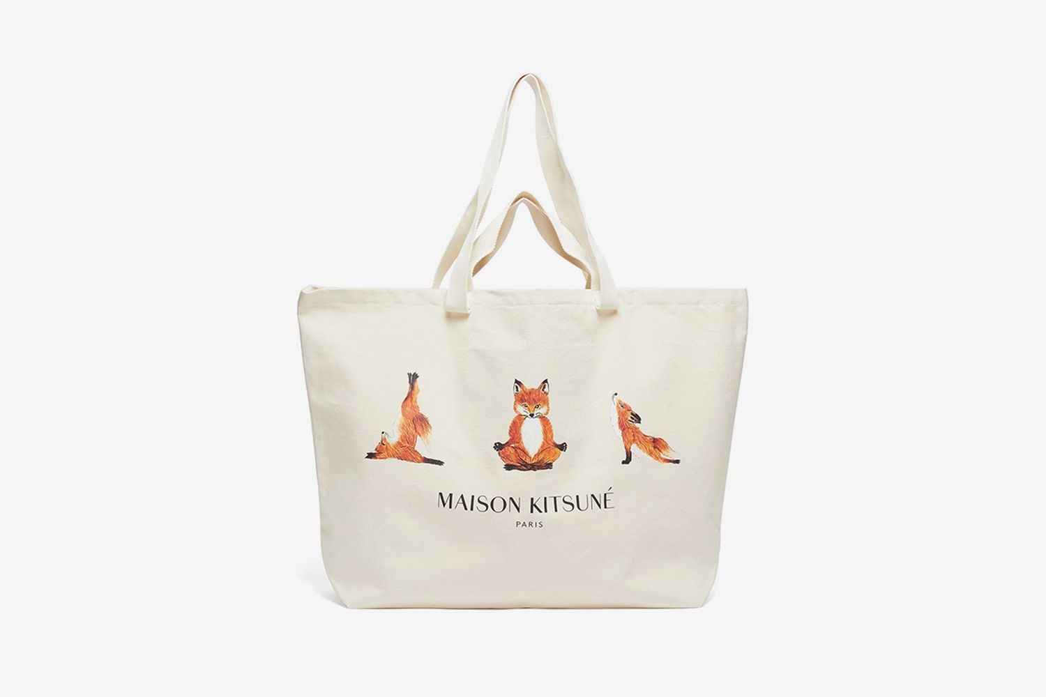 Yoga Fox-Print Tote Bag