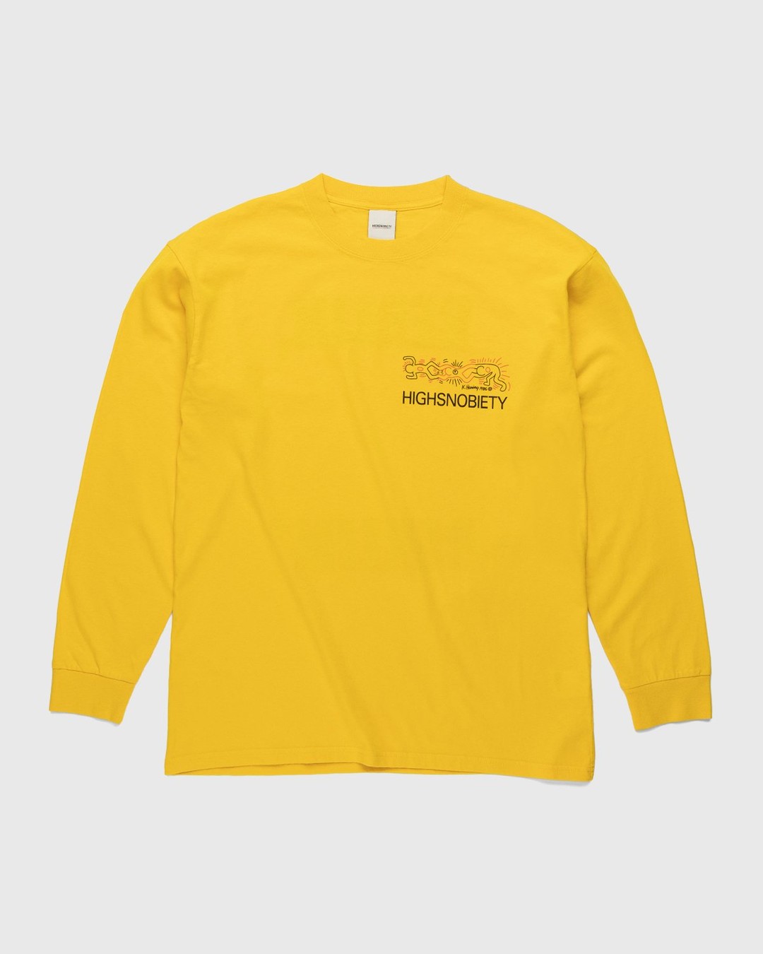 Highsnobiety – Keith Haring Longsleeve Yellow - Longsleeves - Yellow - Image 2