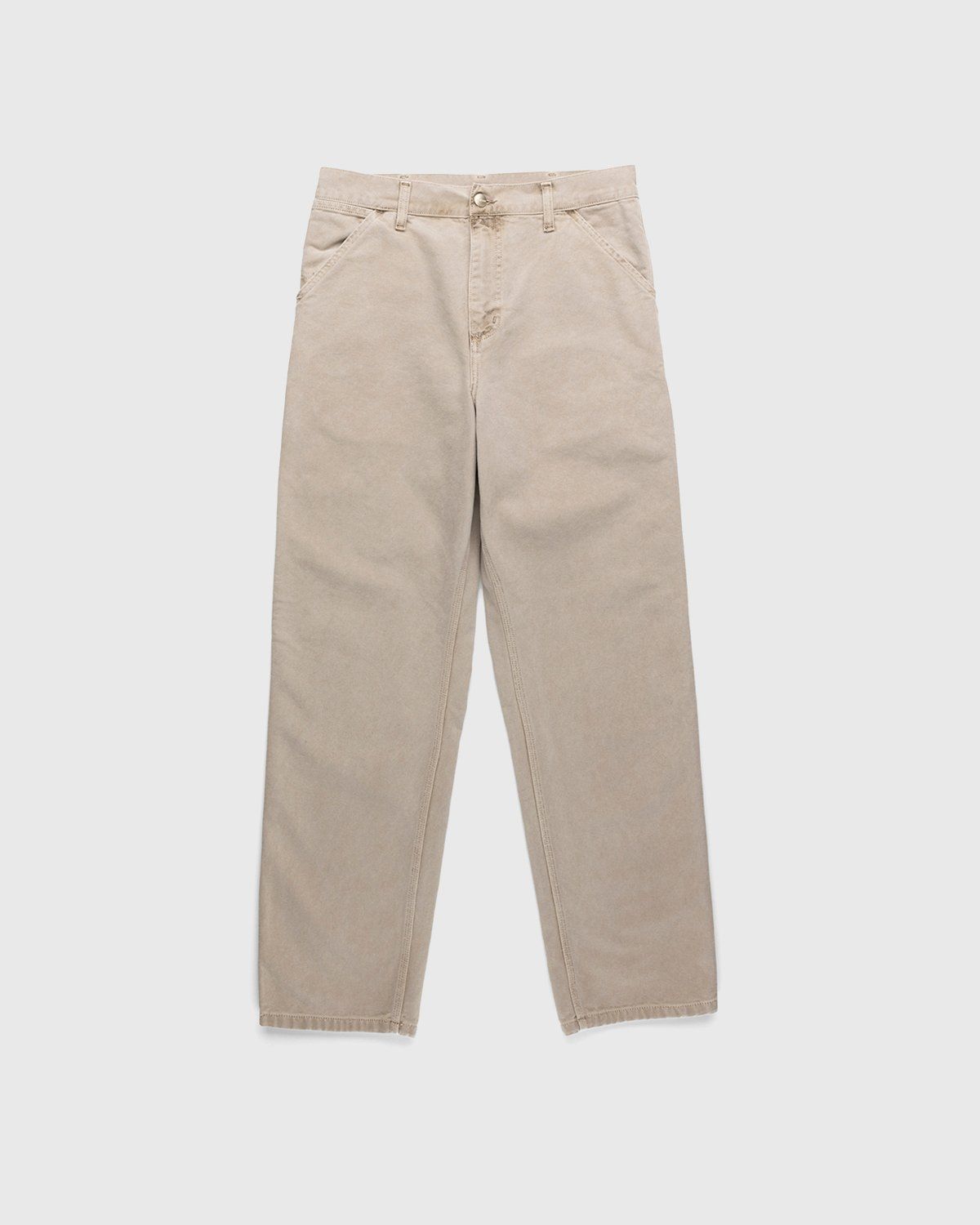 Carhartt WIP – Single Knee Pant Dusty Hamilton Brown Faded - Trousers - Beige - Image 1
