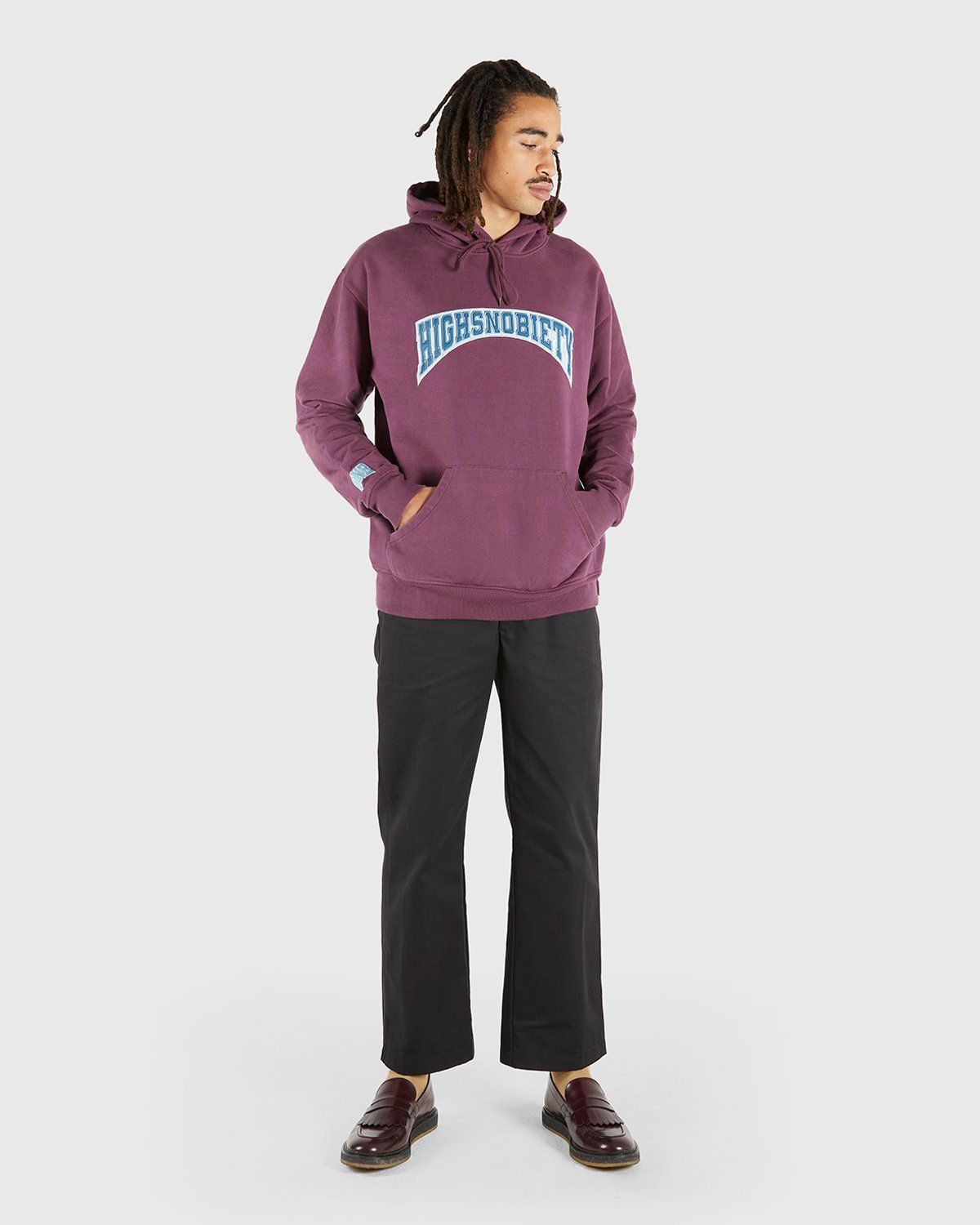 Highsnobiety – Collegiate Hoodie Purple - Sweats - Purple - Image 6
