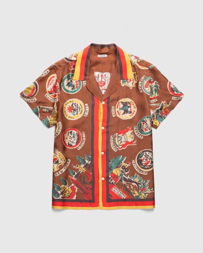 State Seal Short-Sleeve Shirt Multi