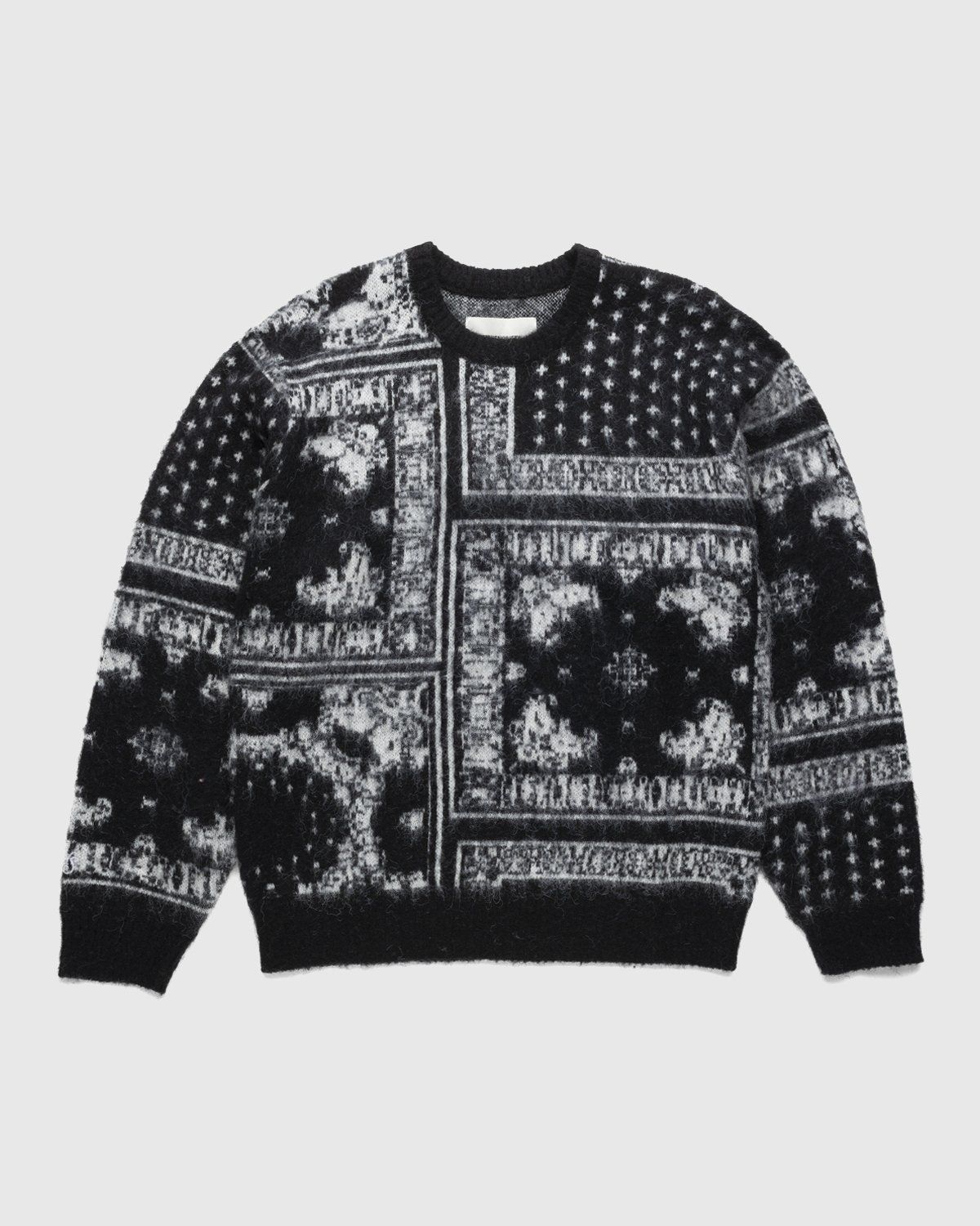 Highsnobiety – Bandana Alpaca Sweater Black - Image 1