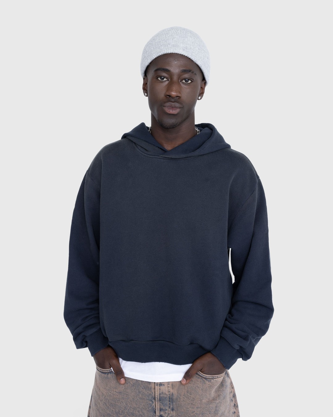 Blue black hot sale hoodie