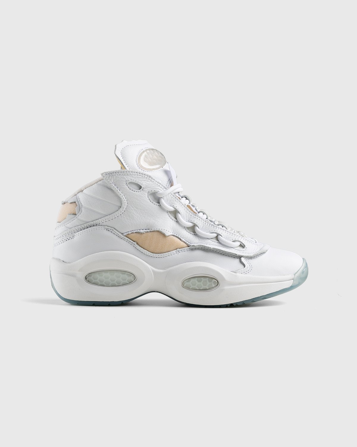 Reebok x Maison Margiela – Question Mid Memory Of White - High Top Sneakers - White - Image 1
