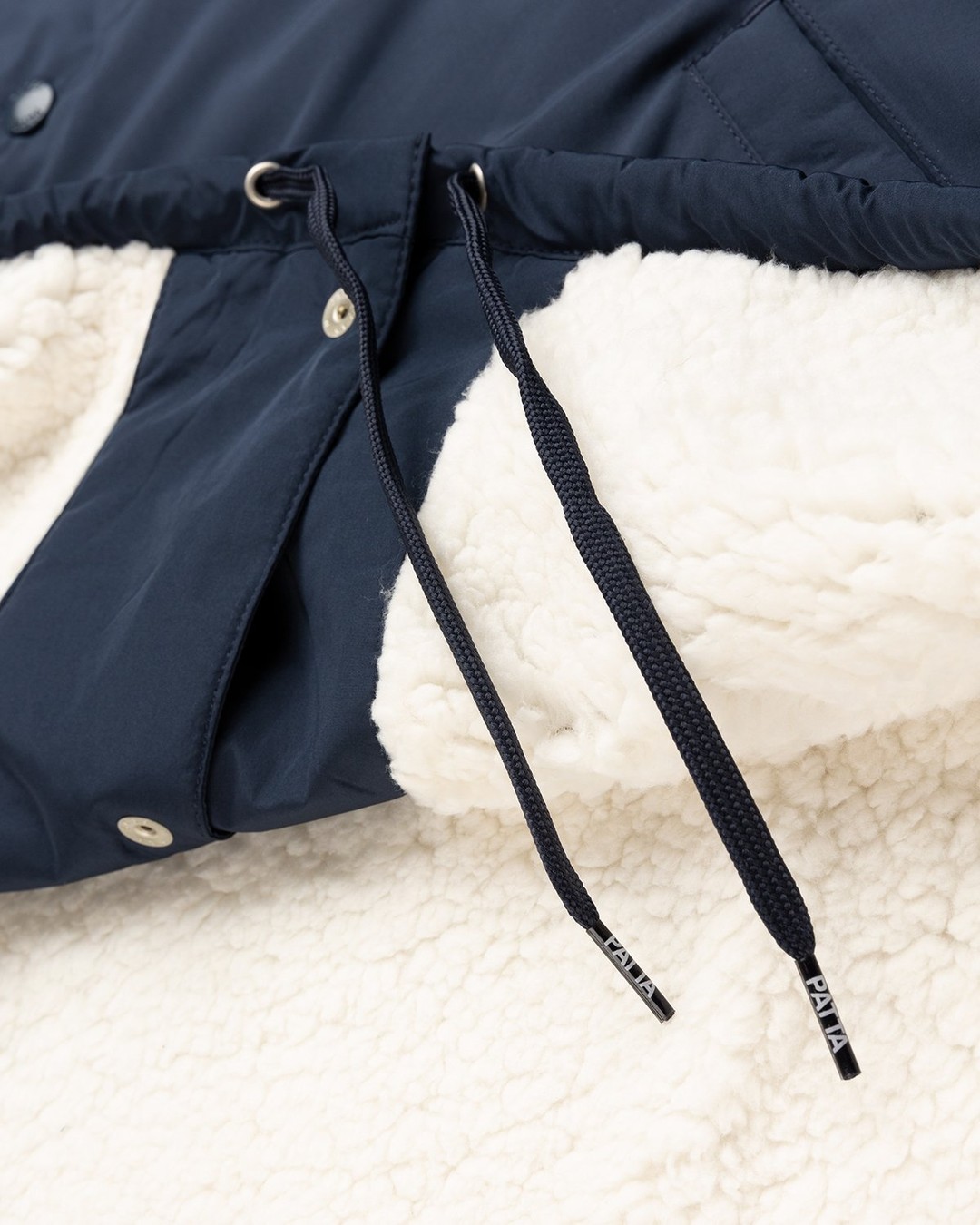 Patta – Basic Sherpa Coach Jacket Navy - Outerwear - Blue - Image 4