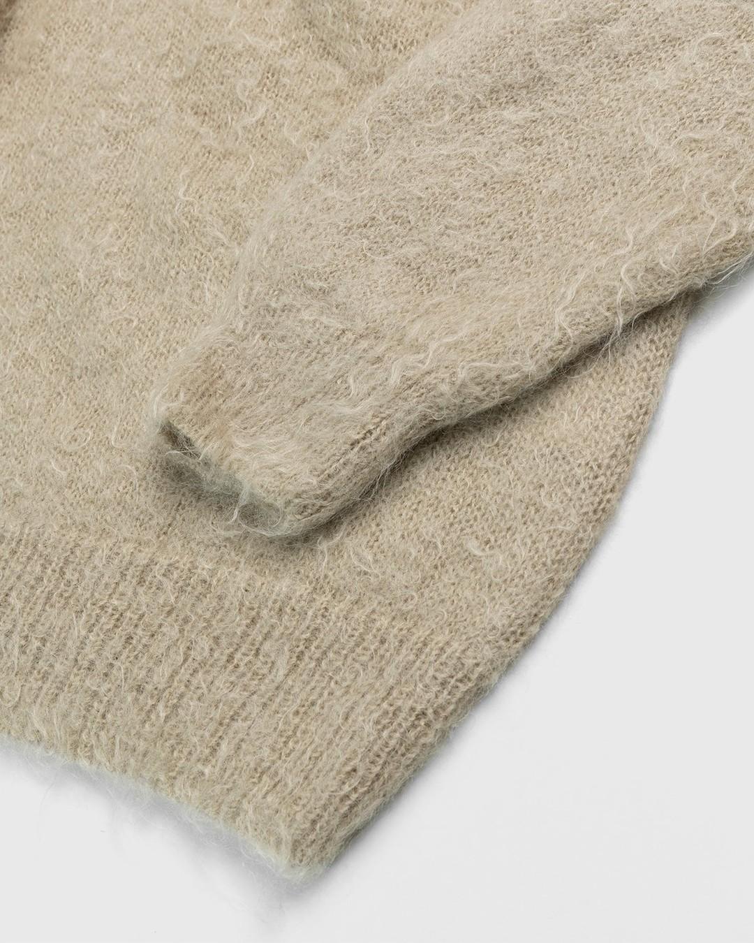 Auralee – Ultra-Soft Mohair Knit Light Beige - Crewnecks - Beige - Image 4